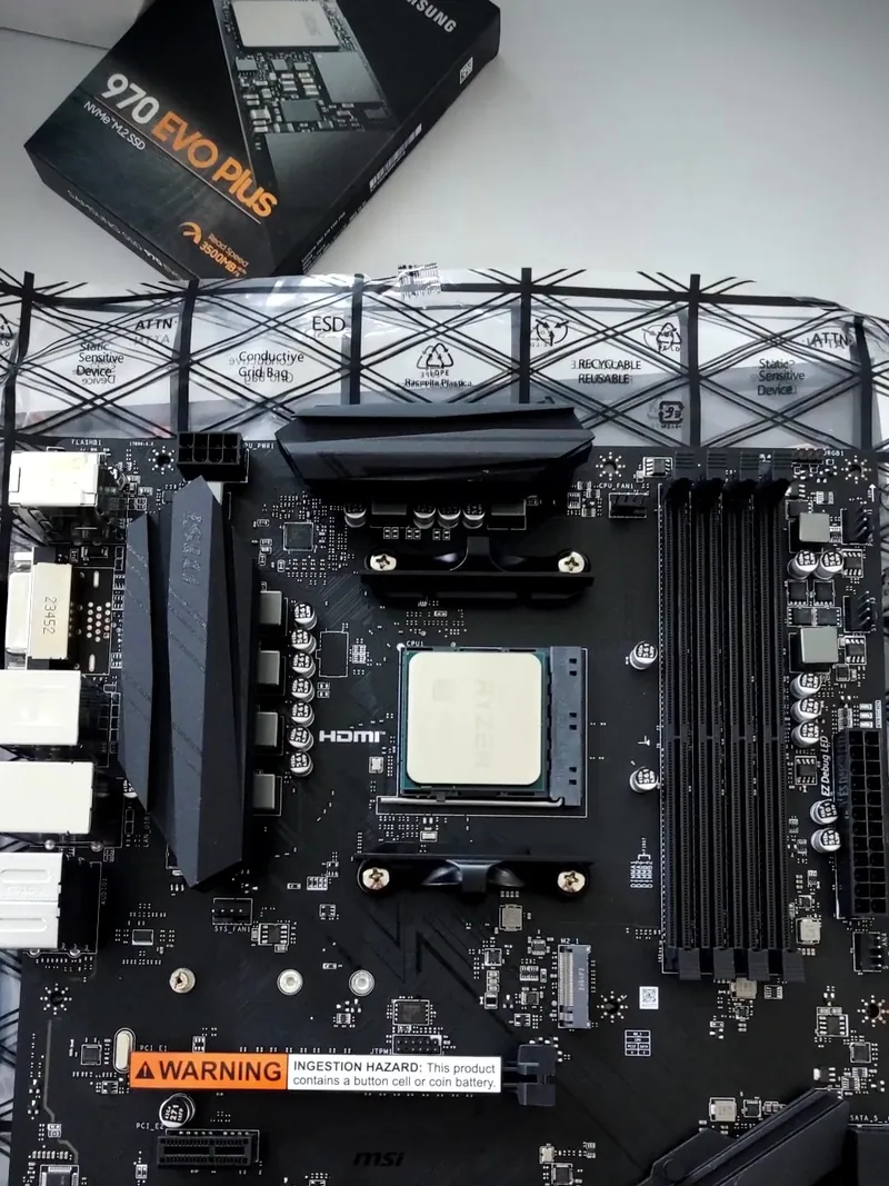 Сборка серверного ПК: материнская плата MSI и NVMe-накопитель Samsung 970 EVO Plus